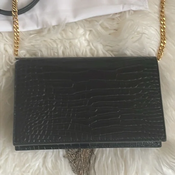 YSL Kate Crocodile Wallet on Chain - Picture 8 of 16